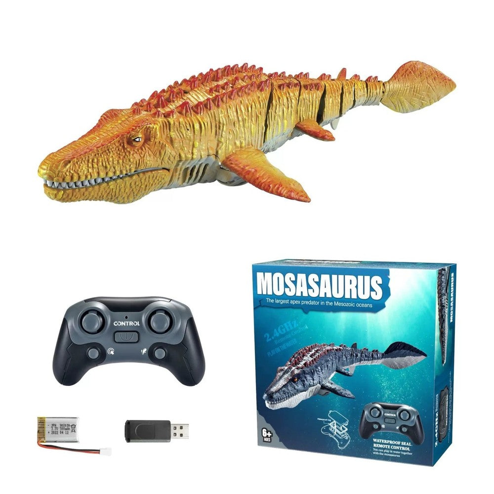 Electric Remote Control Dinosaur Toys for Kids Simulation RC Mosaur with Light