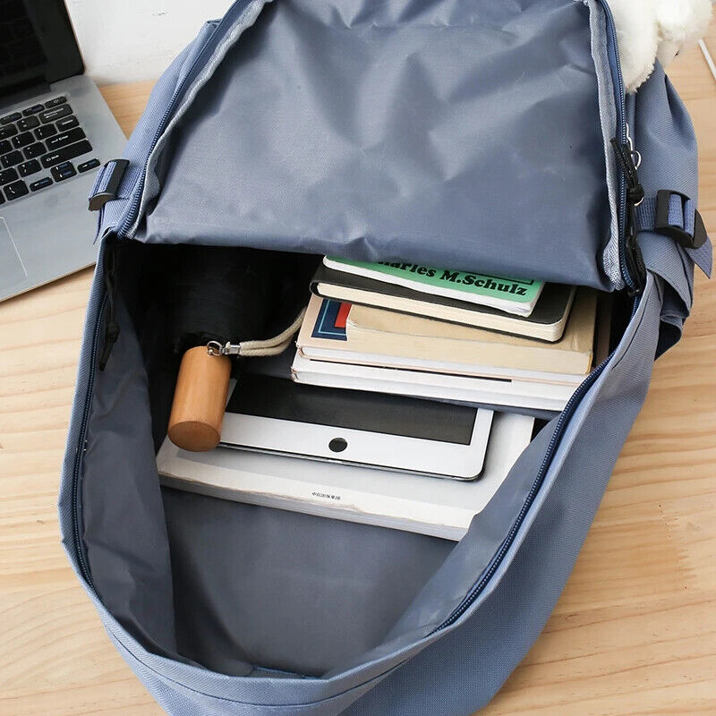 Women Backpack Nylon School Bag for Girls Multiple Pockets Bookbags