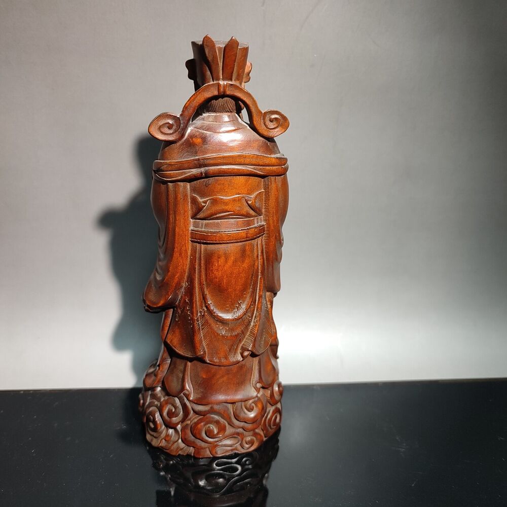 antique asian wood carving pop figurine room decor aesthetic Statues decorative