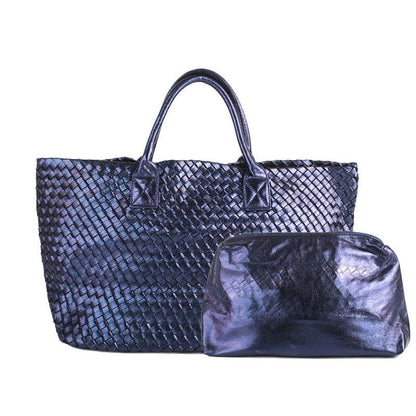 Snake Weaving Bag Shoulder Purse Vegetable Basket Large Shopping Bag 37*18*53 CM