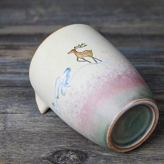 Ceramic Tea Pitchers Cute Deer Chahai Drinkware
