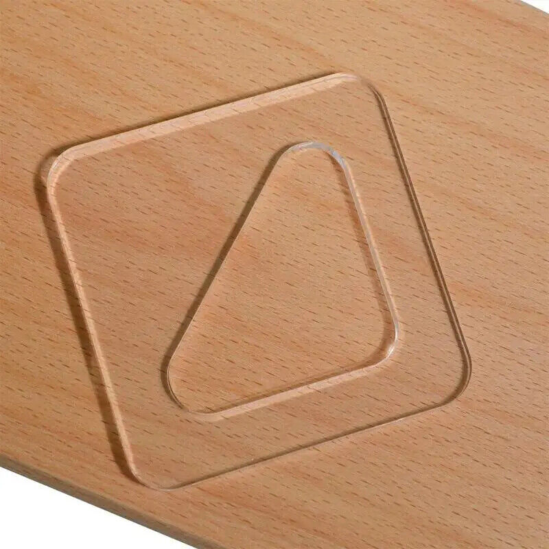 Cutting Board Acrylic Template Clear Router Triangle Straight Curvy DIY Stencils