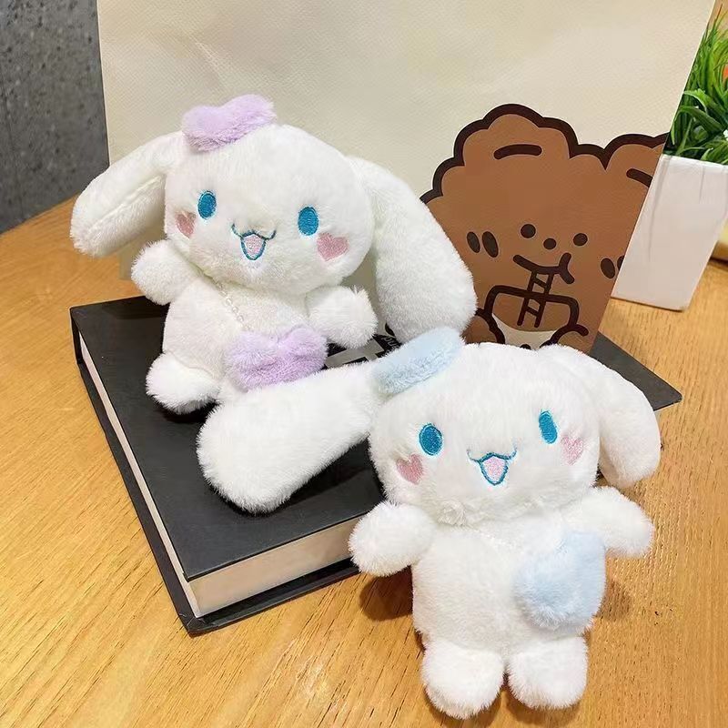 Sanrio Plush Cinnamoroll Pendant Plush Toy Bag Pendant Keychain