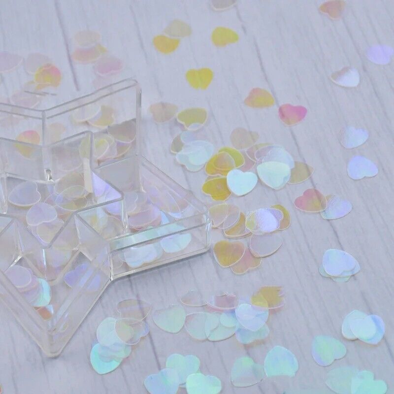 Wedding Confetti 500Pcs Heart Sequins Table Bar Party Decoration Gift Box Filler