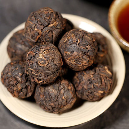 Ancient Tree Dragon Ball Mini Tuo Tea Pu'er Ripe Tea Yunnan Menghai Ripe Tea