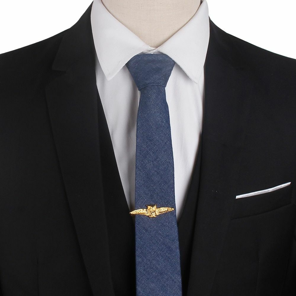 Men Tie Clips Classic Fashion Copper Enamel Creative Business Collar Ties Clasps