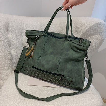 Women Bag Leather Female Tote Bags Tassel Handbag Ladies Shoulder Bag