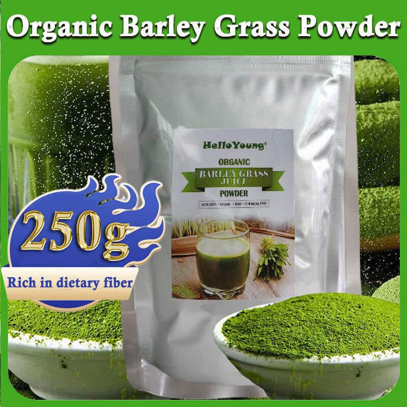 Green Tea Barley Grass Powdered Drink Rich in Immune Vitamin, Fibers, Minerals