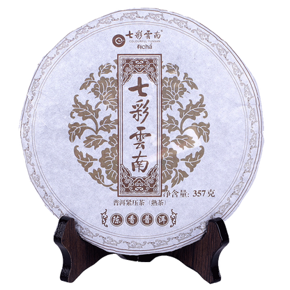 357g Top-grade Colourful Yunnan Qing Feng Xiang CHEN XIANG Puer Ripe Pu'er Tea