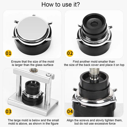 Watch Repair Tools 12-18Pcs Metal Back Cover Presser Watchmaker Maintenance Kits