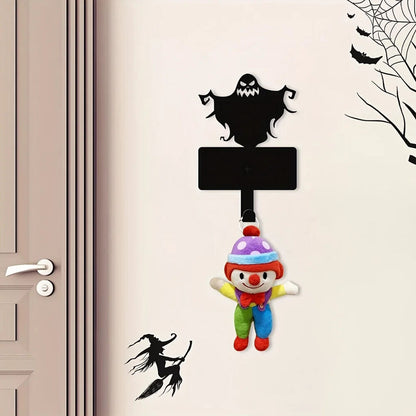 Halloween Wall Decor Hooks, Metal Key Holder Ghost Metal Wall Hanger Organizer