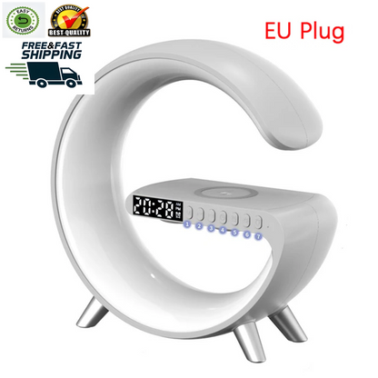Multifunctional Wireless Charger Alarm Clock Speaker APP RGB Light Fast Charging