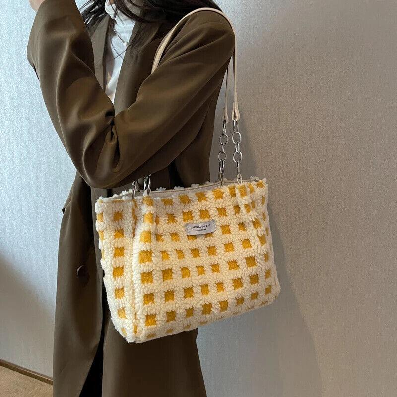 Shoulder Side Bag Women Big Zipper Cloth Hand Tote Bags Handbags Purse