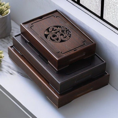 Bamboo Tea Tray with Water Storage|Gong Fu Tea Tray|Tea Accessories