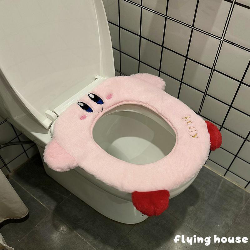 Kirby Plush Toilet Seat Cushion Household Toilet Seat Toilet Seat Cushion