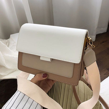 Crossbody Bag Handbag Flap Bags Simple Shoulder Purse Luxury Polyester Brown 1PC