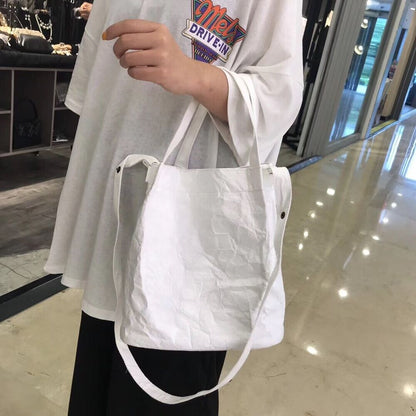 2023 Kraft Paper Women Shoulder Bags Paper Lady Handbags Crossbody Bag Female