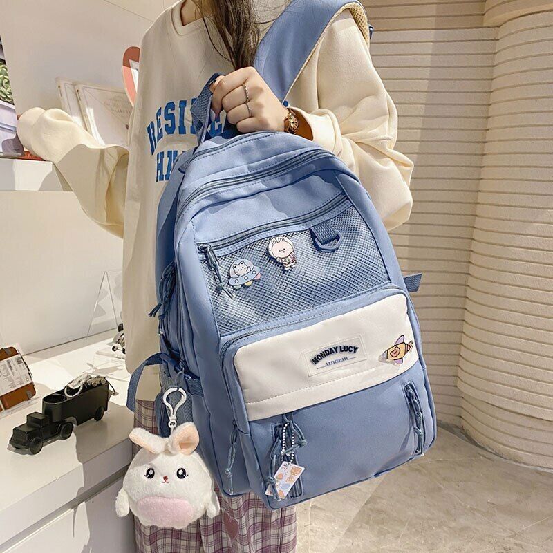 Women Backpack College Schoolbag Teenage Girls Travel Backpack Bookbag