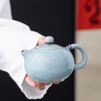 Ceramic Teapot Manual Chinese Ice Crack Split Teapot Household Kung Fu Tea Pot