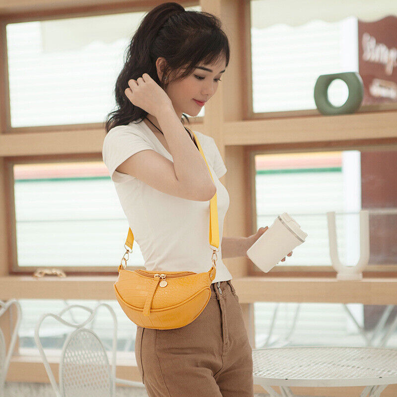 PU Leather Women's Bag Chest Bag Zipper Women's Shoulder Messenger Bag Handbags