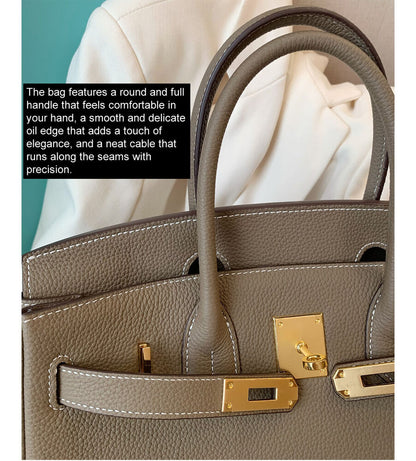 25/30cm Real Leather Flap Tote Shoulder bag Handbag Purse Fashion Briefcase