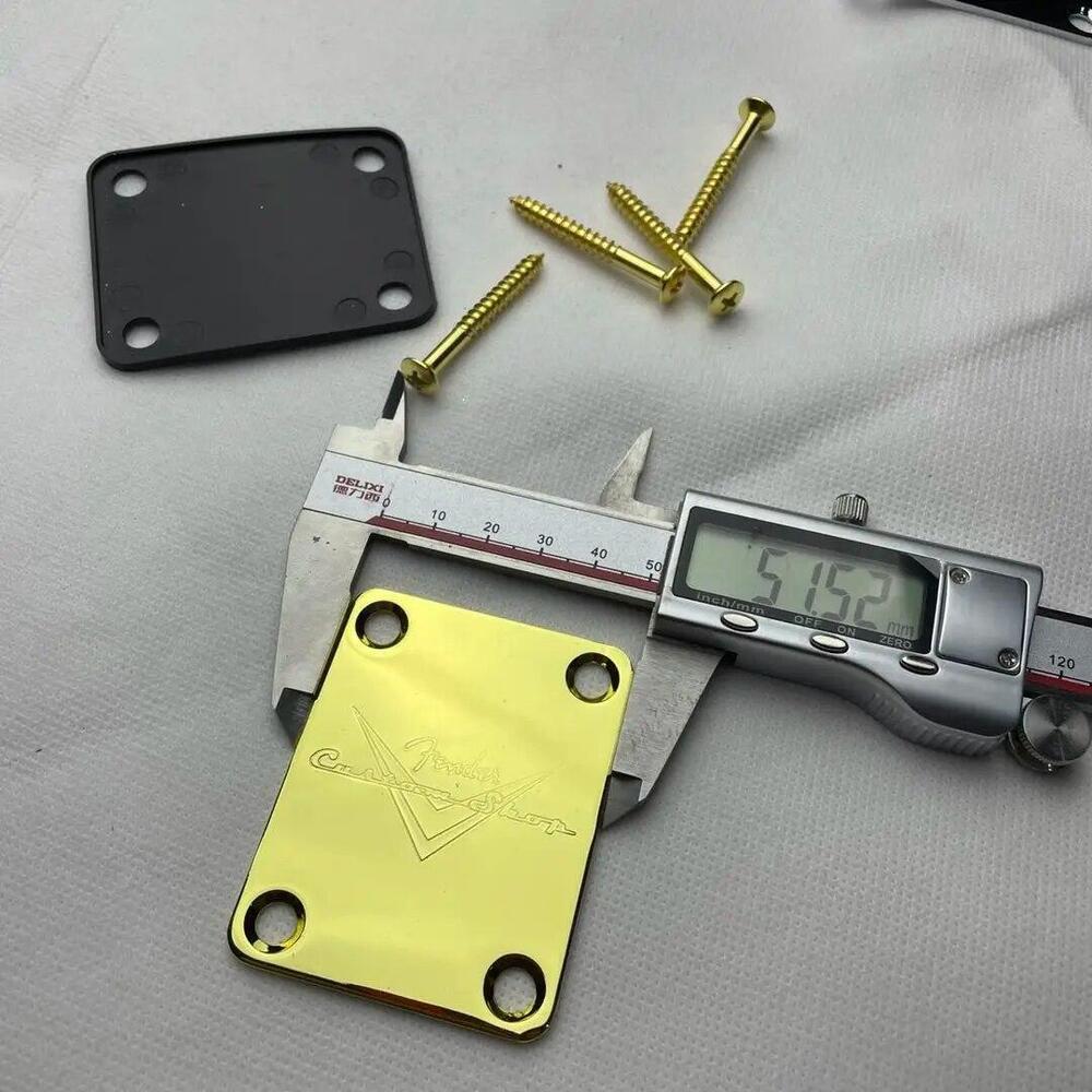 Fender Custom Shop Neck Plate for Telecaster and Stratocaster Guitar Chrome