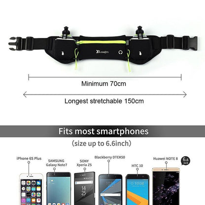 Pocket Running Belt Running Waist Bag Phone Sports Woman Pack Water Bottle