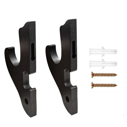 Sword Stand Holders 1 Pair Wooden Wall Mount Samurai Katana Tanto Hangers 15x7cm