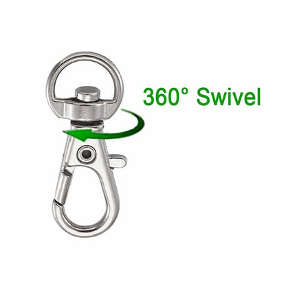 100Pcs/Lot Alloy Swivel Lanyard Snap Hooks Claw Clasps DIY Jewelry Making Supply