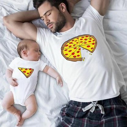 T-shirt Family Matching Clothes Father Mother Daughter Son Clothes Baby Cotton