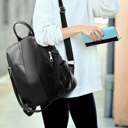 Womens Ladies PU Leather Shoulder Messenger Handbag Cross Body Tote Bag