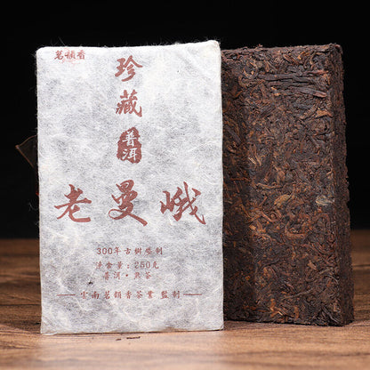 250g Yunnan Aged Puerh Tea 2009 Ripe Pu-erh Brick Tea Laomane Premium Pu'er Tea