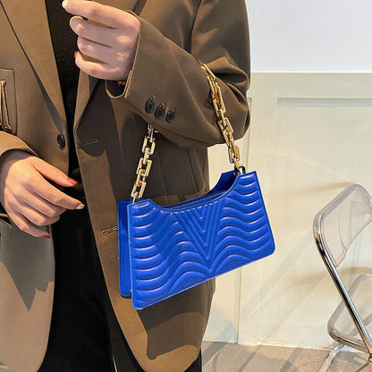 Rhombus Women's Bags PU Leather Shoulder Bag Zipper Handbags Women