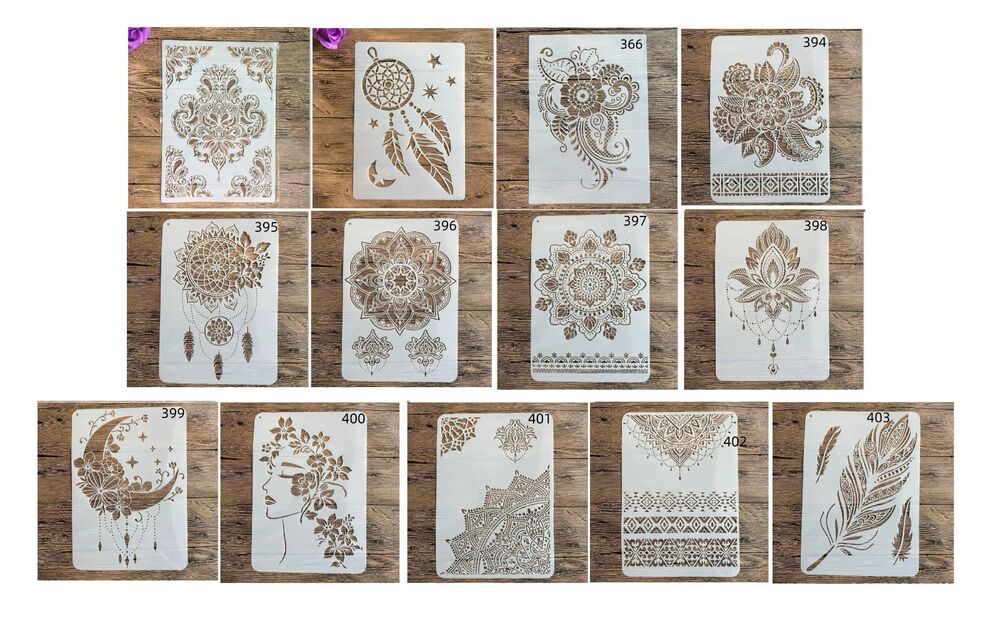 Wall Painting Stencils A4 Plastic Stamp Scrapbook Album Embossing Craft Template