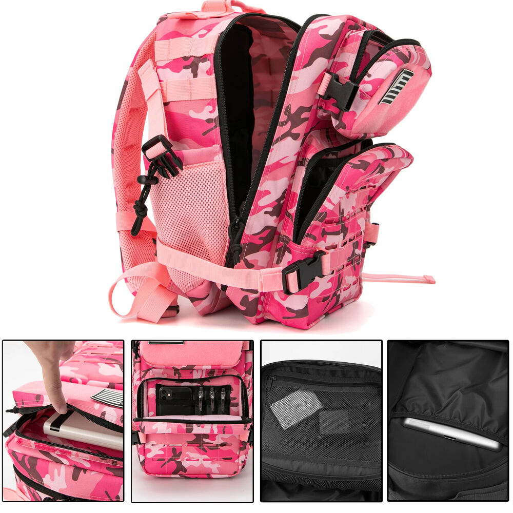 Military Tactical Backpack Women/men Daypack School Bag Rucksack Cup Holder
