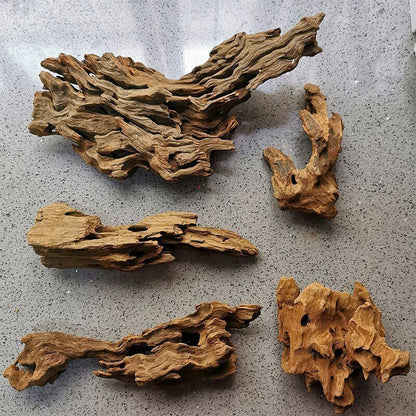 Aquarium Decoration Fish Tank Ornaments Driftwood Natural Tree Trunk Wood 5-40cm