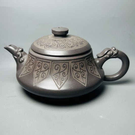 Vintage Chinese Yixing Purple Clay Teapot Zisha Ceremony Exquisite Teaware Art
