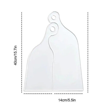 Cutting Board Handle Templates Acrylic Clear DIY Woodworking Stencil 40.6x15.6cm