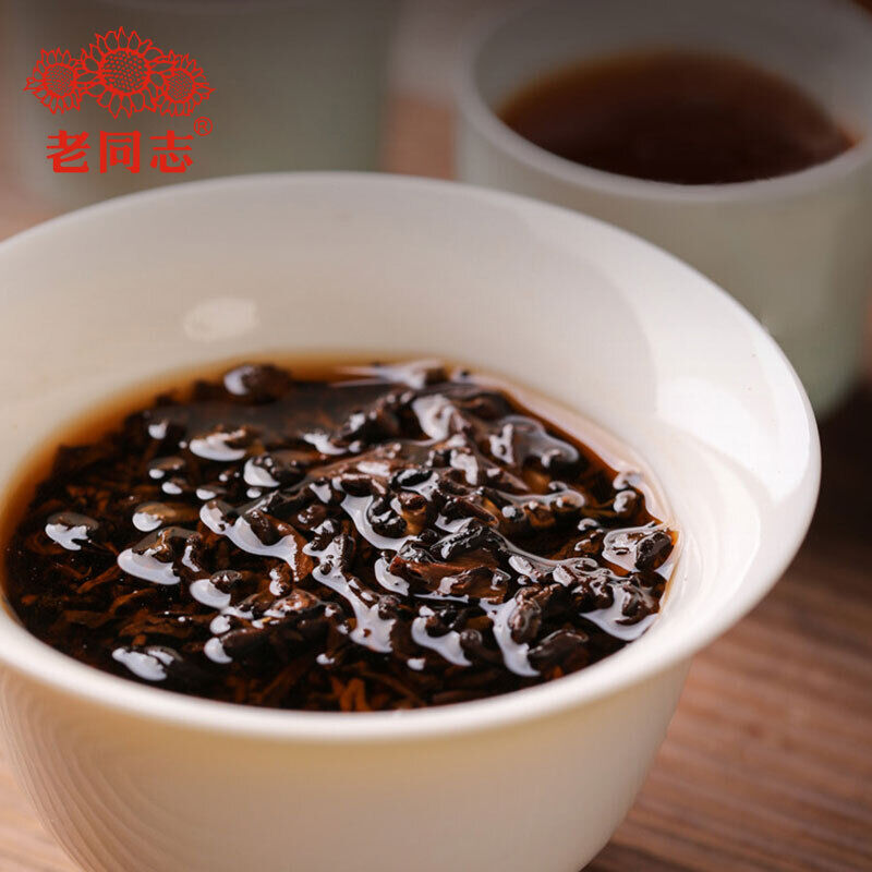 2022 Special Batch 221 Ripe Puer Yunnan Old Comrade Haiwan Shu Puer Tea 400g