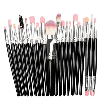 Set de Brochas y Pinceles para Maquillaje Profesional Set de 20 Piezas Kit US