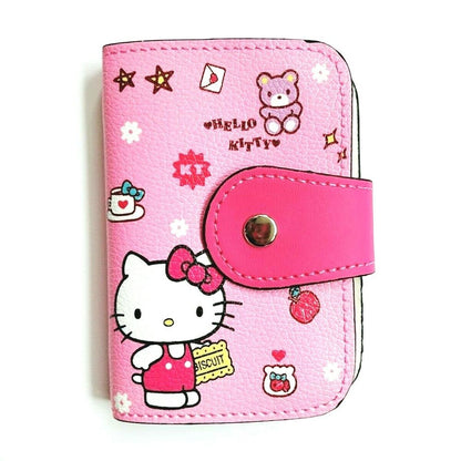 Cute Women PU Leather ID Credit Cards Holder Business Cards Case Cards Bag Cover