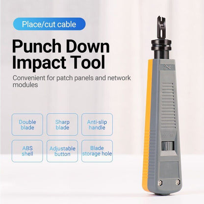 Punch Down Impact Tool Network Punch Tool with Two Blade Convenient
