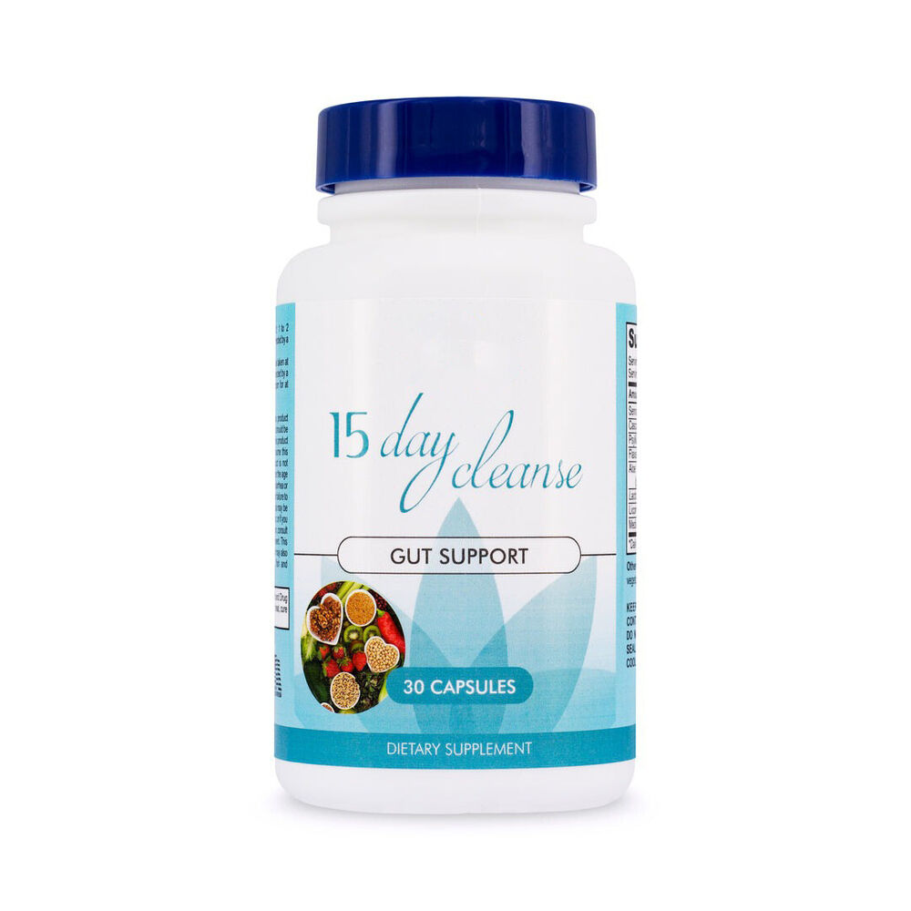 15-Day Cleanse - Gut and Colon Support | Caffeine-Free Advanced Formula |Non-GMO