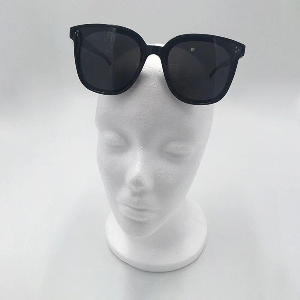 Flocking Female Foam Mannequin Head Model Hat Wig Display Stand Rack White E1j6