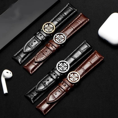 19mm-22mm Leather Watchband Strap For Patek Philippe Grenade 5167Ax Watch Band