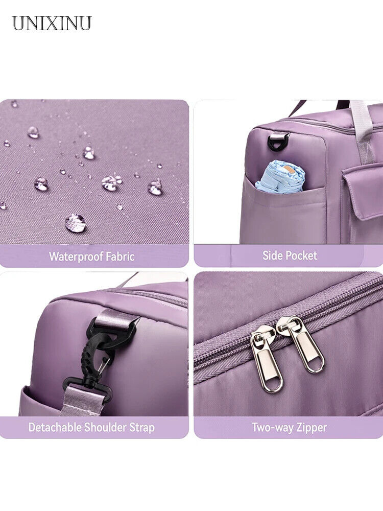 Carry On Travel Bag Weekender Overnight Bags Shoe Compartment Sports Bags Women