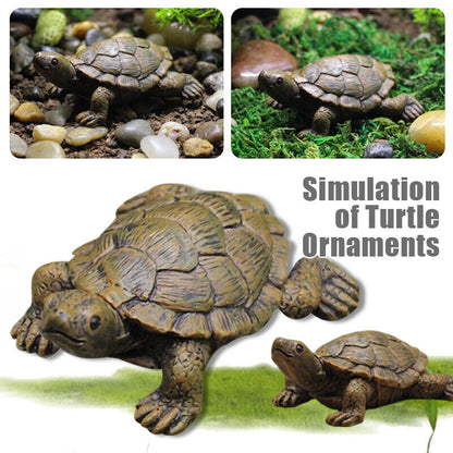 Garden Decor Resin Turtle Statue Outdoor Sculpture Ornament Home Lawn Patio Yard