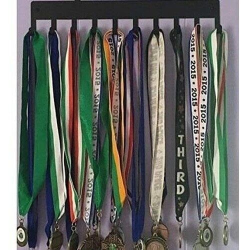 Plain Medals and Awards Hanger Rack Black Design Wall Art Accessories Home Decor