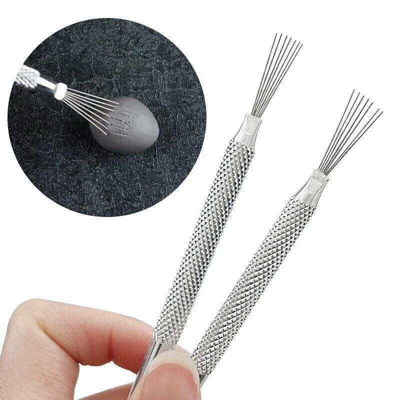 Pottery Texture Tools Stainless Steel Clay Sculpture Carving Modeling Hole Punch