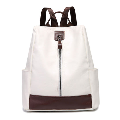 Soft Leather Women's Backpack Shoulder School Bag Retro Travel Bags